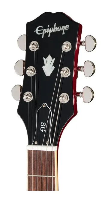 Epiphone SG Standard Cherry IBG LH, capotasto e prime posizioni della tastiera