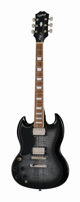 Epiphone SG Tribute Plus EB LH fotografato frontalmente