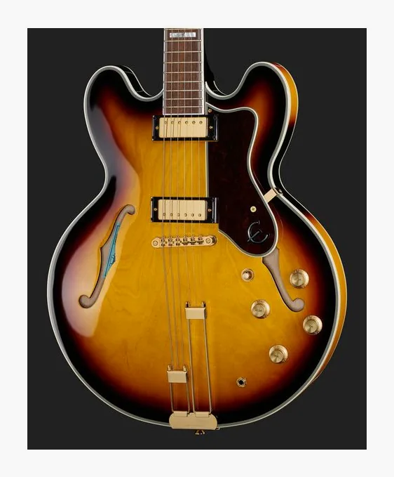 Epiphone Sheraton Vintage Sunburst, vista posteriore del corpo