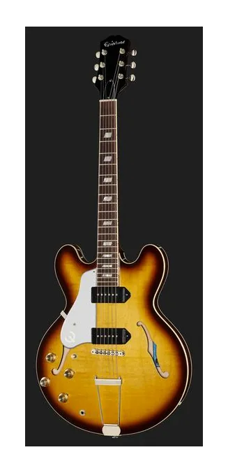 Epiphone USA Casino Vintage Sunburst LH, vista posteriore del corpo