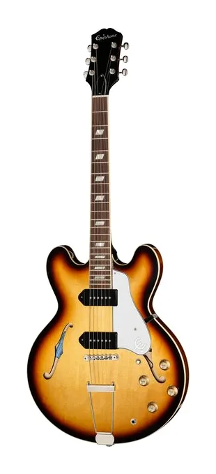 Epiphone USA Casino Vintage Sunburst fotografato frontalmente