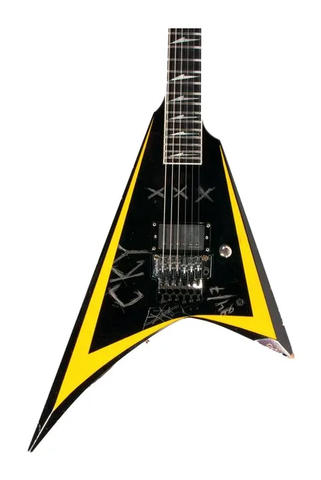 ESP Alexi Arrow Head Legacy, corpo e verniciatura in primo piano