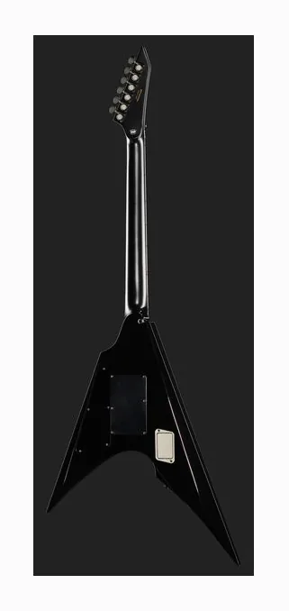 ESP E-II Arrow Nebula Black Burst, corpo e verniciatura in primo piano