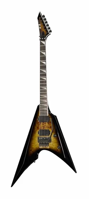 ESP E-II Arrow Nebula Black Burst visto di fronte