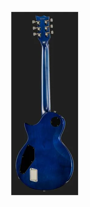ESP E-II Eclipse BM Blue Nat Fade, corpo e verniciatura in primo piano