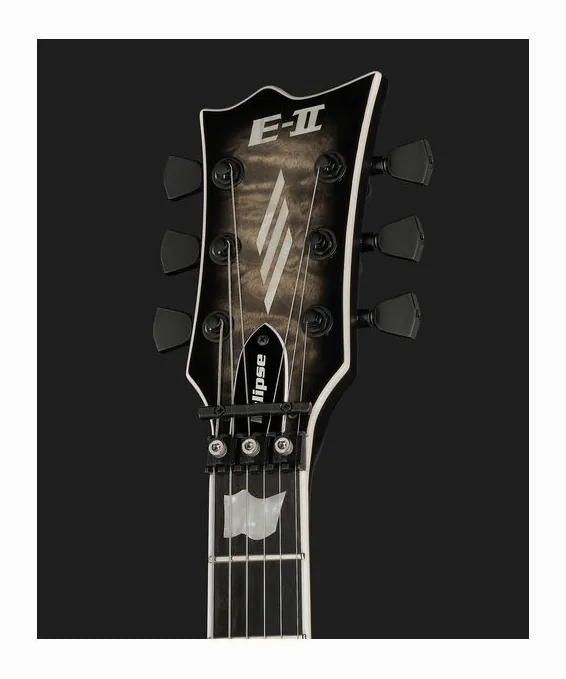 ESP E-II Eclipse FR Charcoal Burst, vista posteriore del corpo