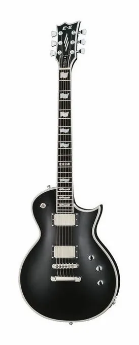 ESP E-II Eclipse BB BLKS inquadrato di fronte su sfondo neutro