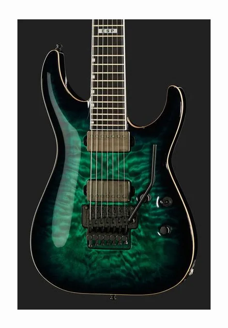 ESP E-II Horizon FR-7 QM BTB, corpo e verniciatura in primo piano