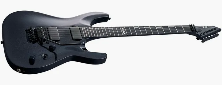 ESP E-II Horizon FR GunMetallic BK, capotasto e prime posizioni della tastiera