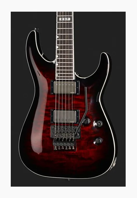 ESP E-II Horizon FR-II EMG STBCSB, manico e tastiera visti di lato