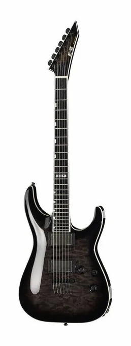 ESP E-II Horizon NT-II STBLKSB inquadrato di fronte su sfondo neutro