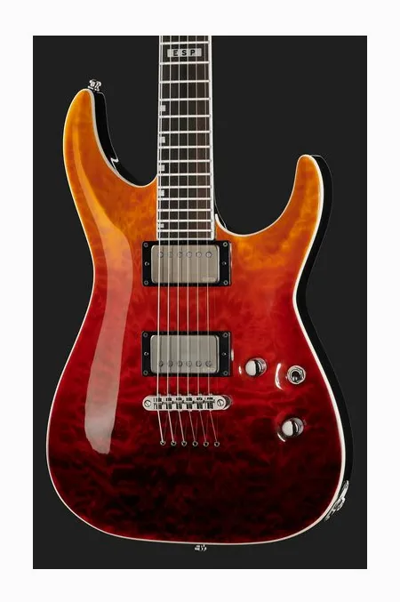 ESP E-II Horizon NT II TE AM Fade, paletta con meccaniche e logo