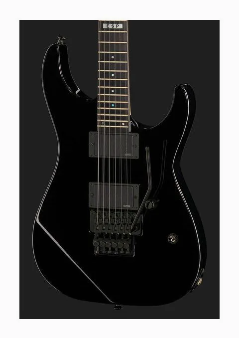 ESP E-II M-II Neck Thru BLK, profilo laterale del corpo
