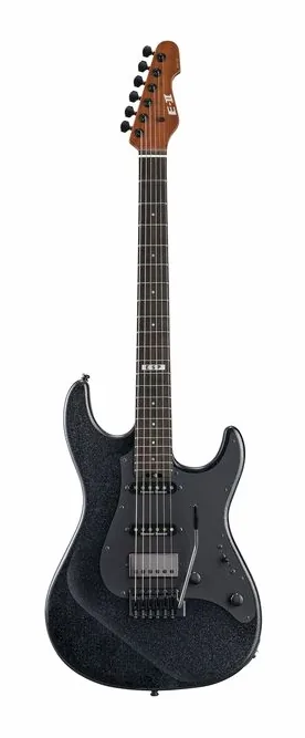 ESP E-II SN-III Flicker GunMet BK fotografato frontalmente