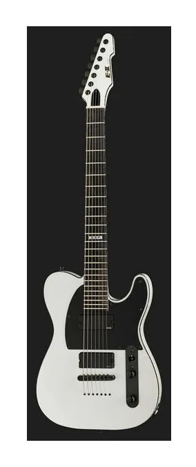 ESP E-II T-B7 Snow White, paletta con meccaniche e logo