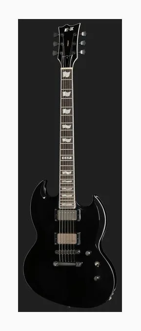 ESP E-II Viper Black, selettore pickup e jack di uscita