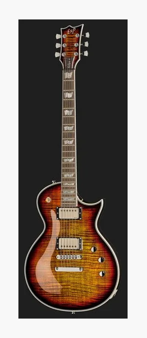 ESP Eclipse Custom Tiger Eye SB, profilo laterale del corpo