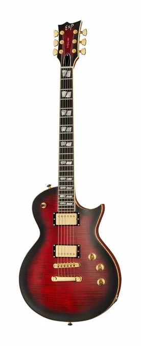 ESP Eclipse FM SD STBLKCSB inquadrato di fronte su sfondo neutro