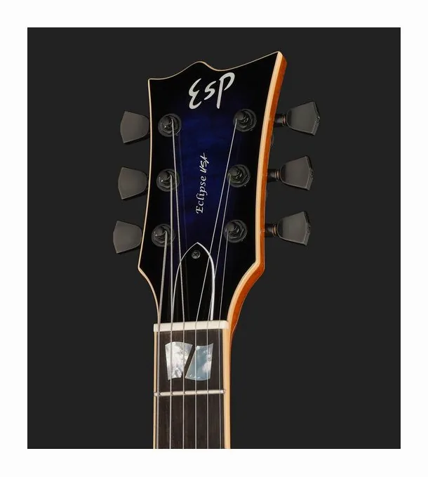 ESP Eclipse QM Dark Blue Sunburst, selettore pickup e jack di uscita