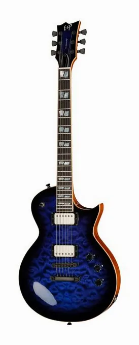 ESP Eclipse QM Dark Blue Sunburst visto di fronte