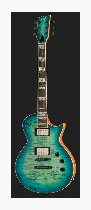 ESP Eclipse USA Aqua Marine SB, selettore pickup e jack di uscita