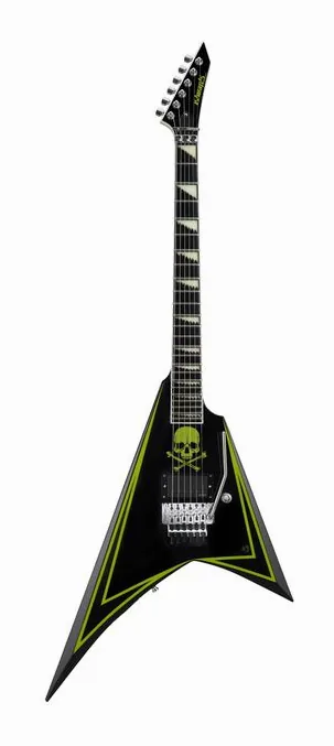 ESP Edwards E-ALEXI GREENY inquadrato di fronte su sfondo neutro
