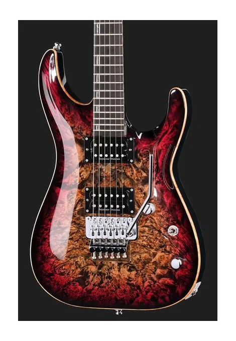 ESP Horizon FR CTM BM Reptile Red, pickup e manopole dei controlli