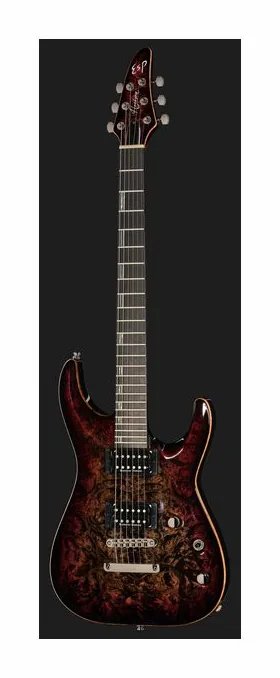 ESP Horizon NT CTM ST Red Burst, capotasto e prime posizioni della tastiera