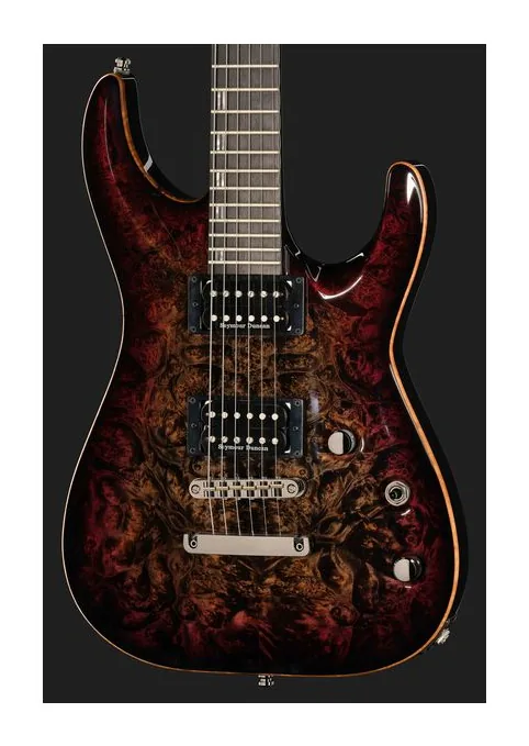 ESP Horizon NT CTM ST Red Burst, pickup e manopole dei controlli