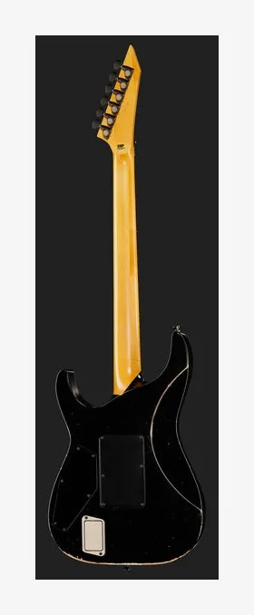 ESP KH-2 Vintage Distressed Black, pickup e manopole dei controlli