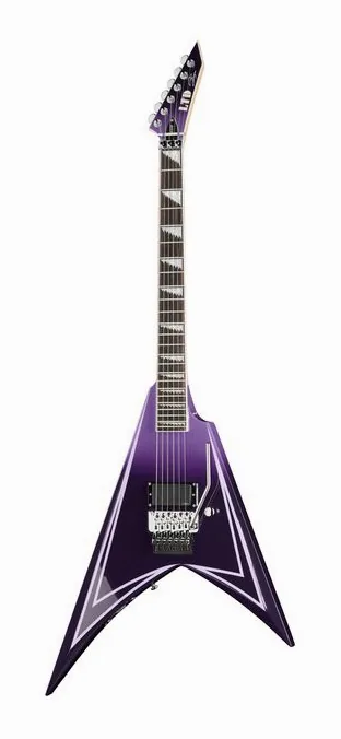 ESP LTD Alexi Hexed Sawtooth in primo piano frontale