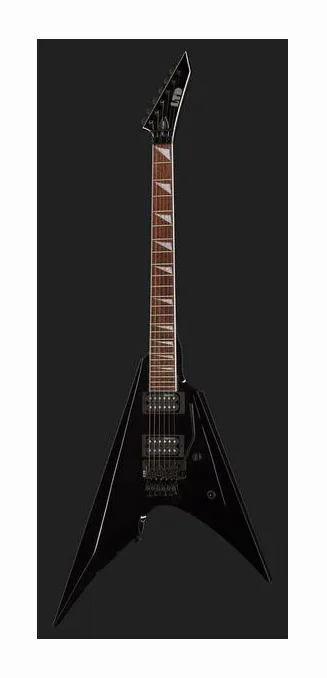 ESP LTD Arrow-200 Black, corpo e verniciatura in primo piano
