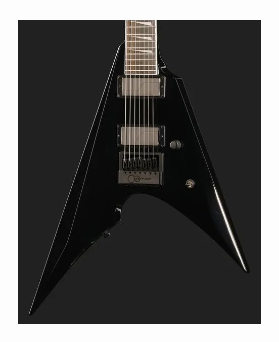 ESP LTD Arrow-1007B Evertune Black, curve del body viste dall'alto