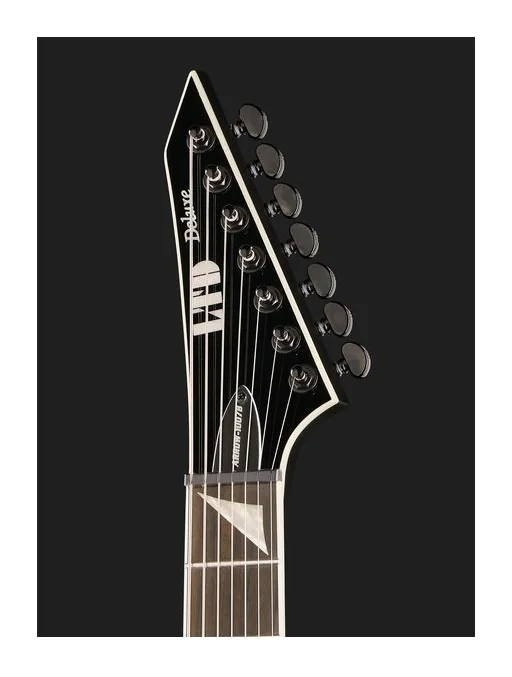 ESP LTD Arrow-1007B Evertune Black, corpo e verniciatura in primo piano