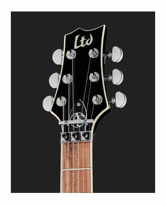 ESP LTD AS 1FRFM BLKAQSB, manico e tastiera visti di lato