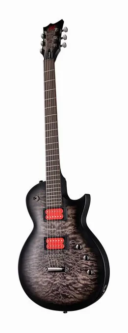 ESP LTD BB-200B QM STBLKSB Satin, corpo e verniciatura in primo piano