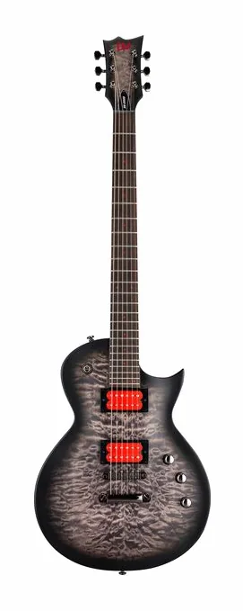 ESP LTD BB-200B QM STBLKSB Satin fotografato frontalmente