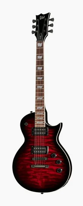 ESP LTD EC-256 QM Black Cherry SB fotografato frontalmente