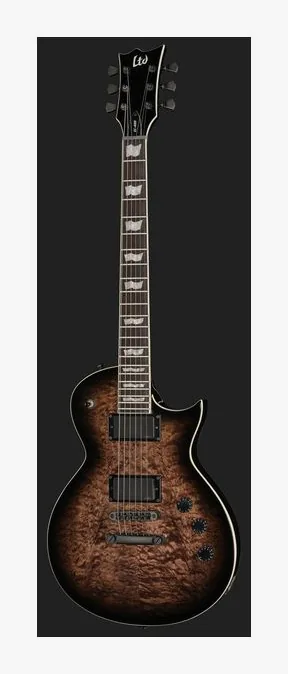 ESP LTD EC-400 QM STBSB, capotasto e prime posizioni della tastiera