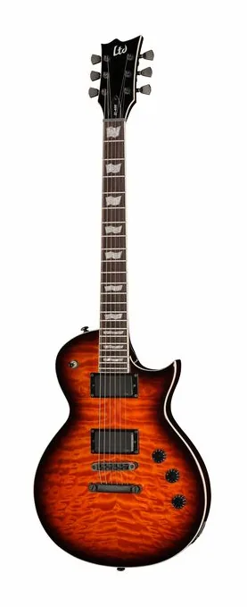 ESP LTD EC-400 QM VB in primo piano frontale