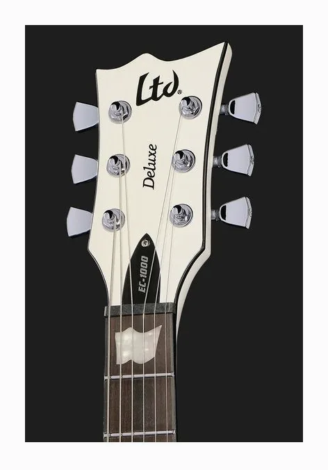 ESP LTD EC-1000 PW, manico e tastiera visti di lato