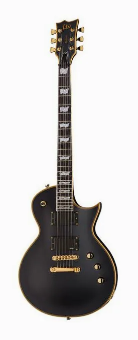 ESP LTD EC-1000 Vintage Black visto di fronte