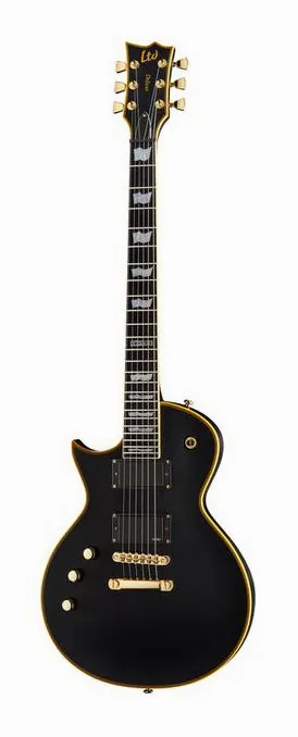 ESP LTD EC1000 Vintage BK EMG LH in primo piano frontale