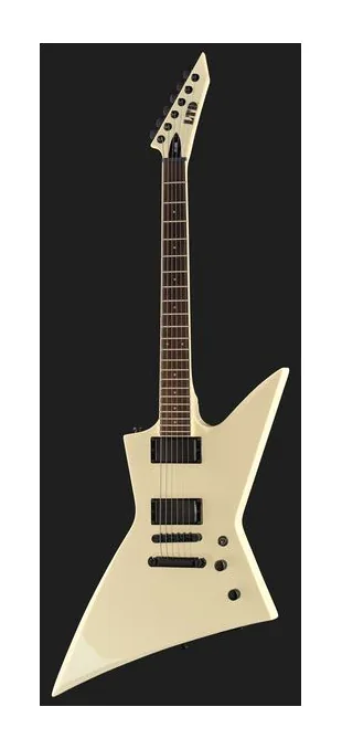 ESP LTD EX-200 Olympic White, capotasto e prime posizioni della tastiera