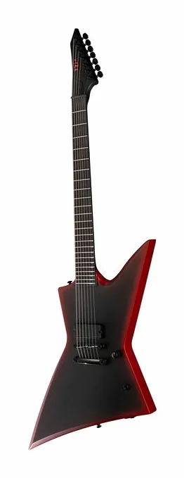 ESP LTD EXL-7B Black Metal II, paletta con meccaniche e logo