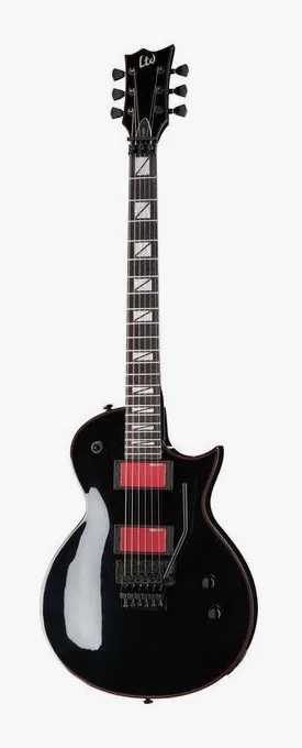 ESP LTD GH-200 BLK Gary Holt inquadrato di fronte su sfondo neutro
