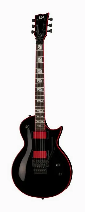 ESP LTD GH 600 BLK in primo piano frontale
