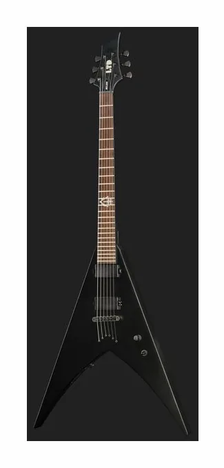 ESP LTD HEX-200 Nergal BLKS, corpo e verniciatura in primo piano