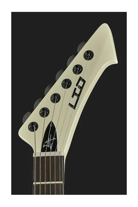 ESP LTD James Hetfield Vulture OW, manico e tastiera visti di lato