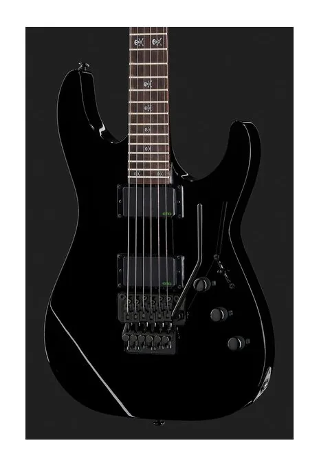 ESP LTD KH 602 BLK, manico e tastiera visti di lato